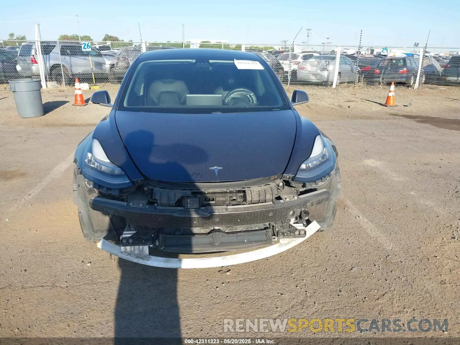 12 fotografías del automóvil dañado 5YJ3E1EAXLF630555 TESLA MODEL 3 2020