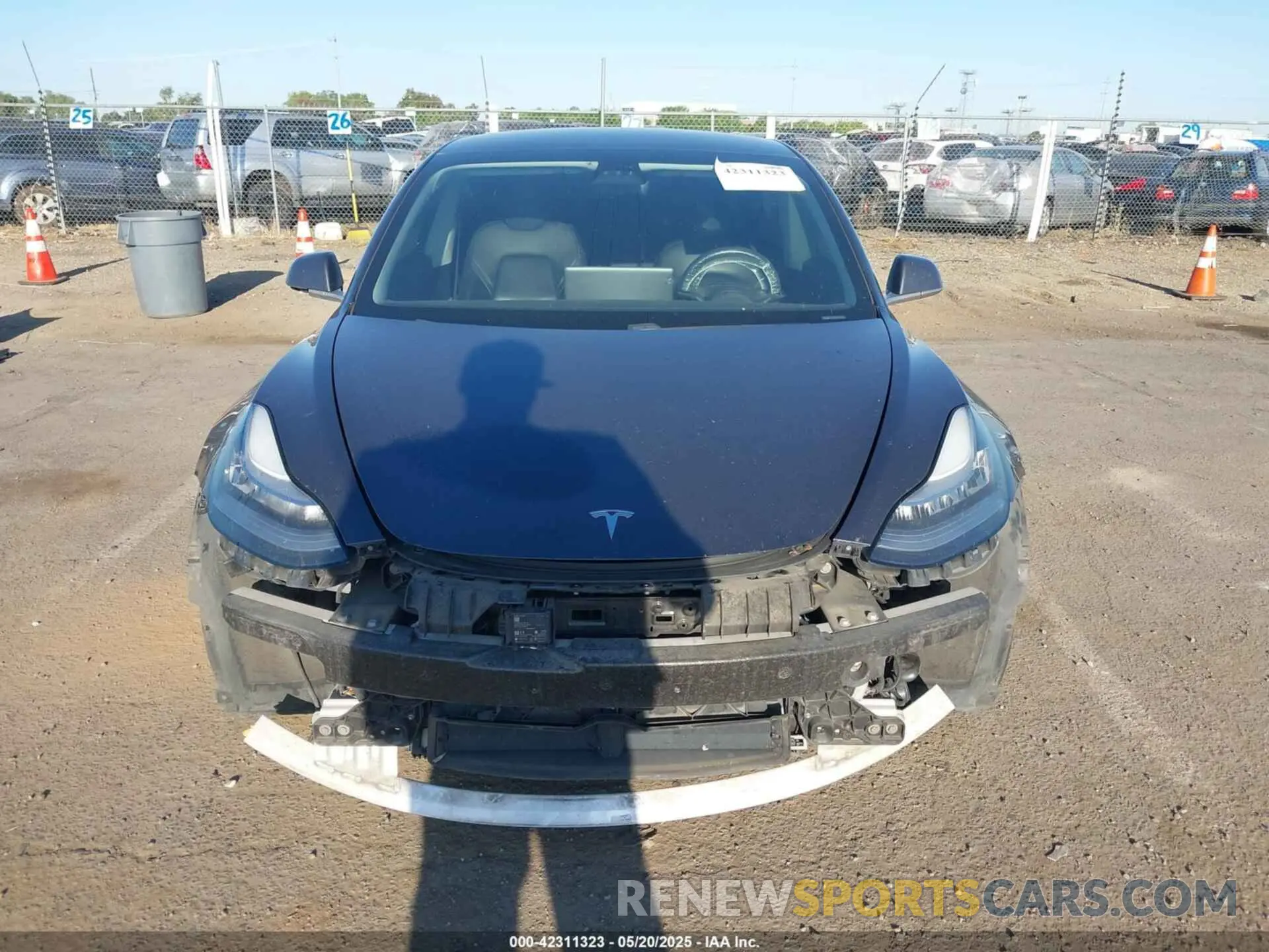6 fotografías del automóvil dañado 5YJ3E1EAXLF630555 TESLA MODEL 3 2020