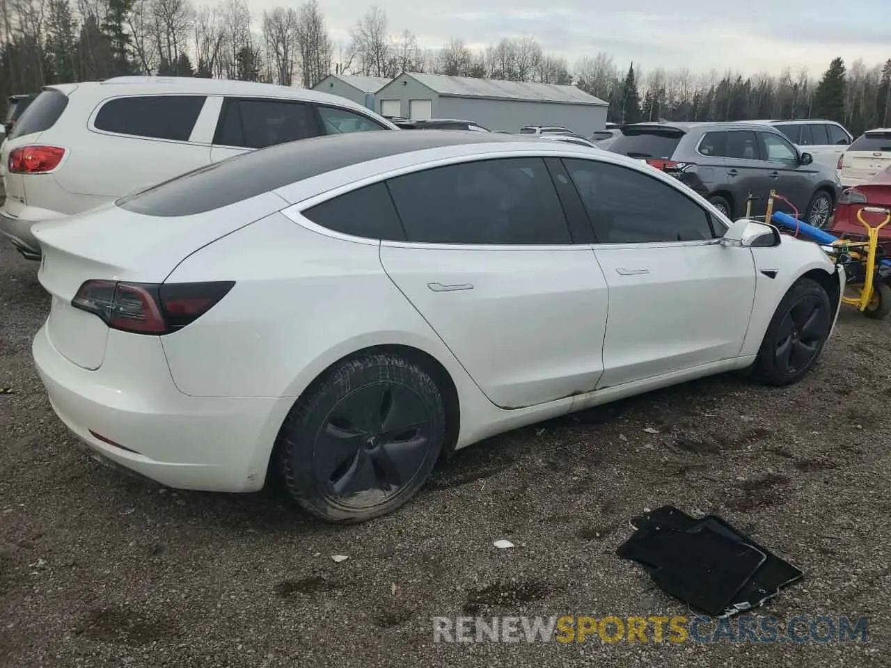 3 fotografías del automóvil dañado 5YJ3E1EAXLF733894 TESLA MODEL 3 2020