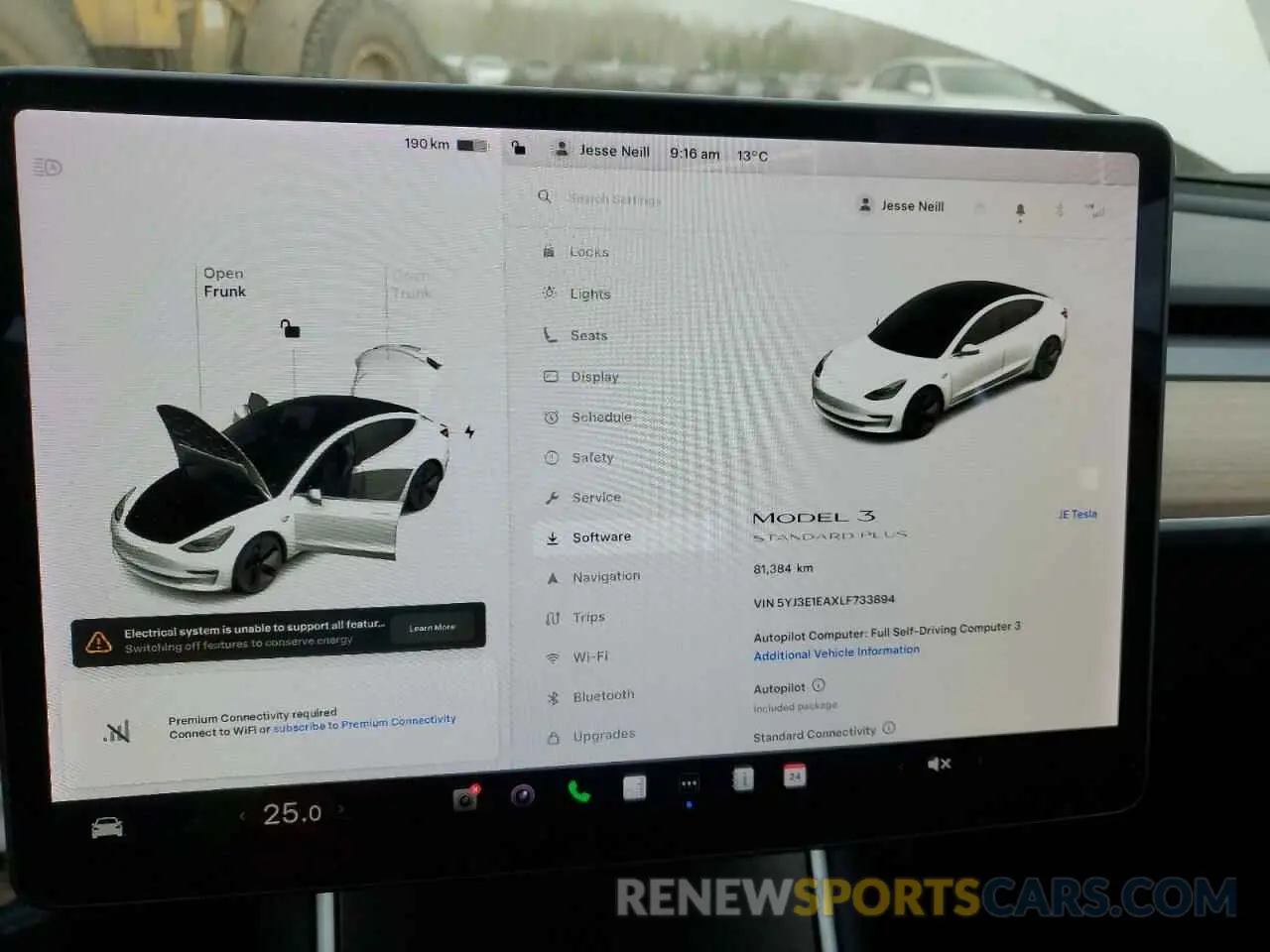 9 fotografías del automóvil dañado 5YJ3E1EAXLF733894 TESLA MODEL 3 2020
