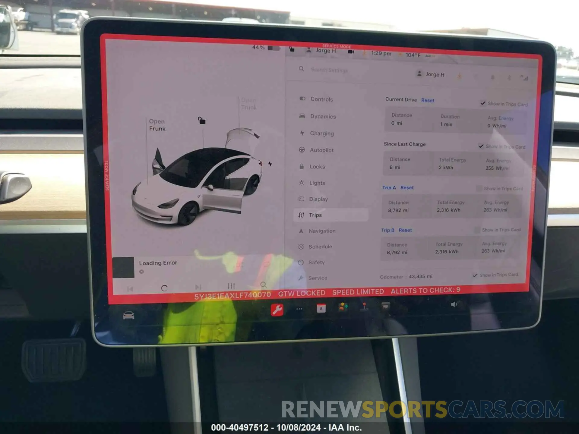 19 fotografías del automóvil dañado 5YJ3E1EAXLF740070 TESLA MODEL 3 2020