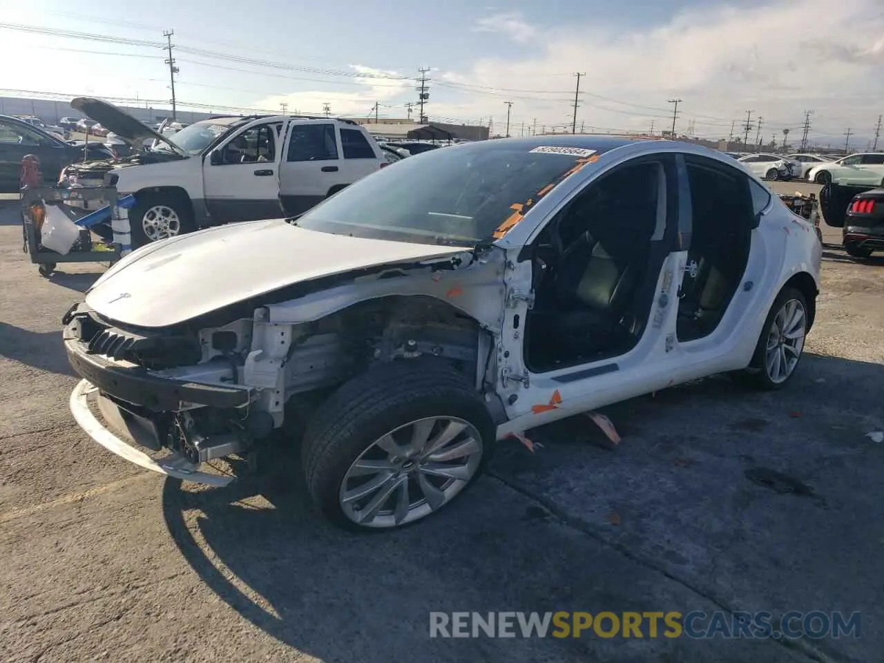 1 fotografías del automóvil dañado 5YJ3E1EAXLF793013 TESLA MODEL 3 2020