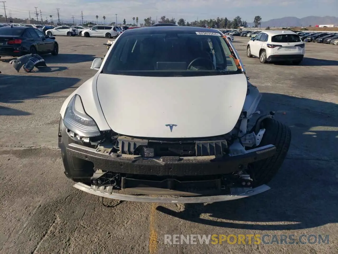 5 fotografías del automóvil dañado 5YJ3E1EAXLF793013 TESLA MODEL 3 2020