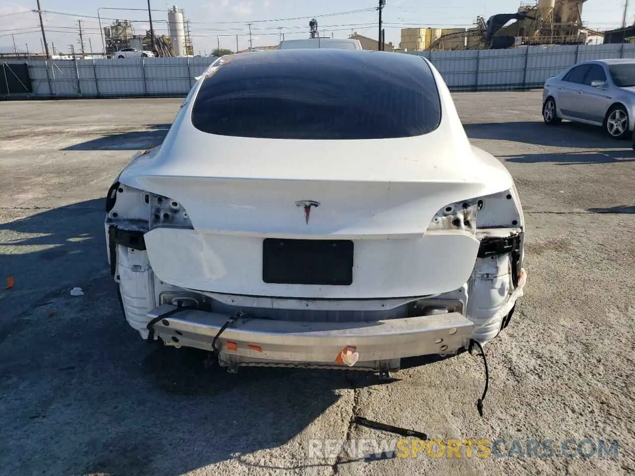 6 fotografías del automóvil dañado 5YJ3E1EAXLF793013 TESLA MODEL 3 2020