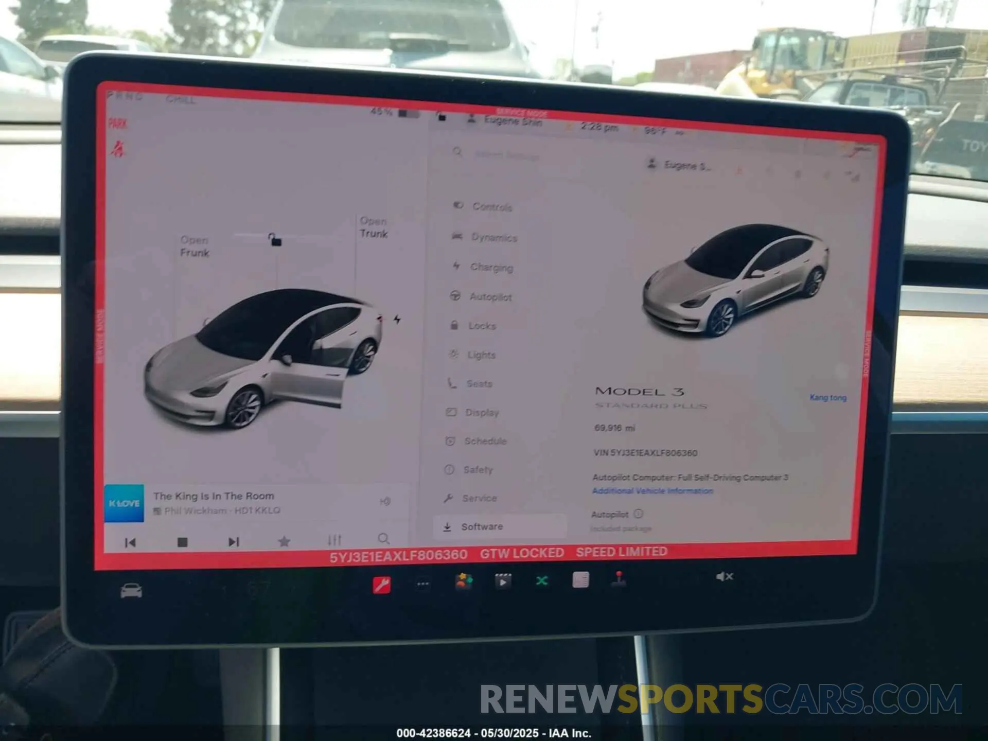 18 fotografías del automóvil dañado 5YJ3E1EAXLF806360 TESLA MODEL 3 2020
