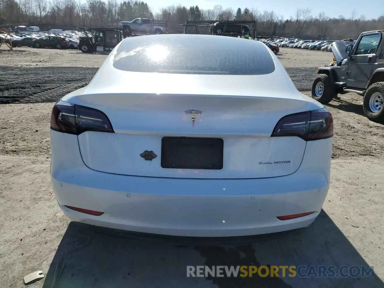 6 fotografías del automóvil dañado 5YJ3E1EB0LF628130 TESLA MODEL 3 2020