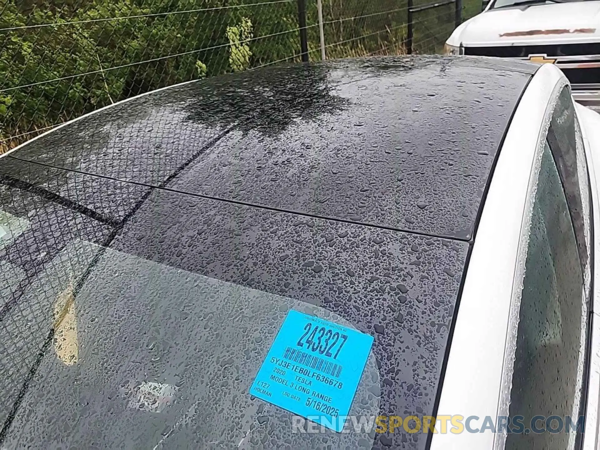 2 fotografías del automóvil dañado 5YJ3E1EB0LF636678 TESLA MODEL 3 2020