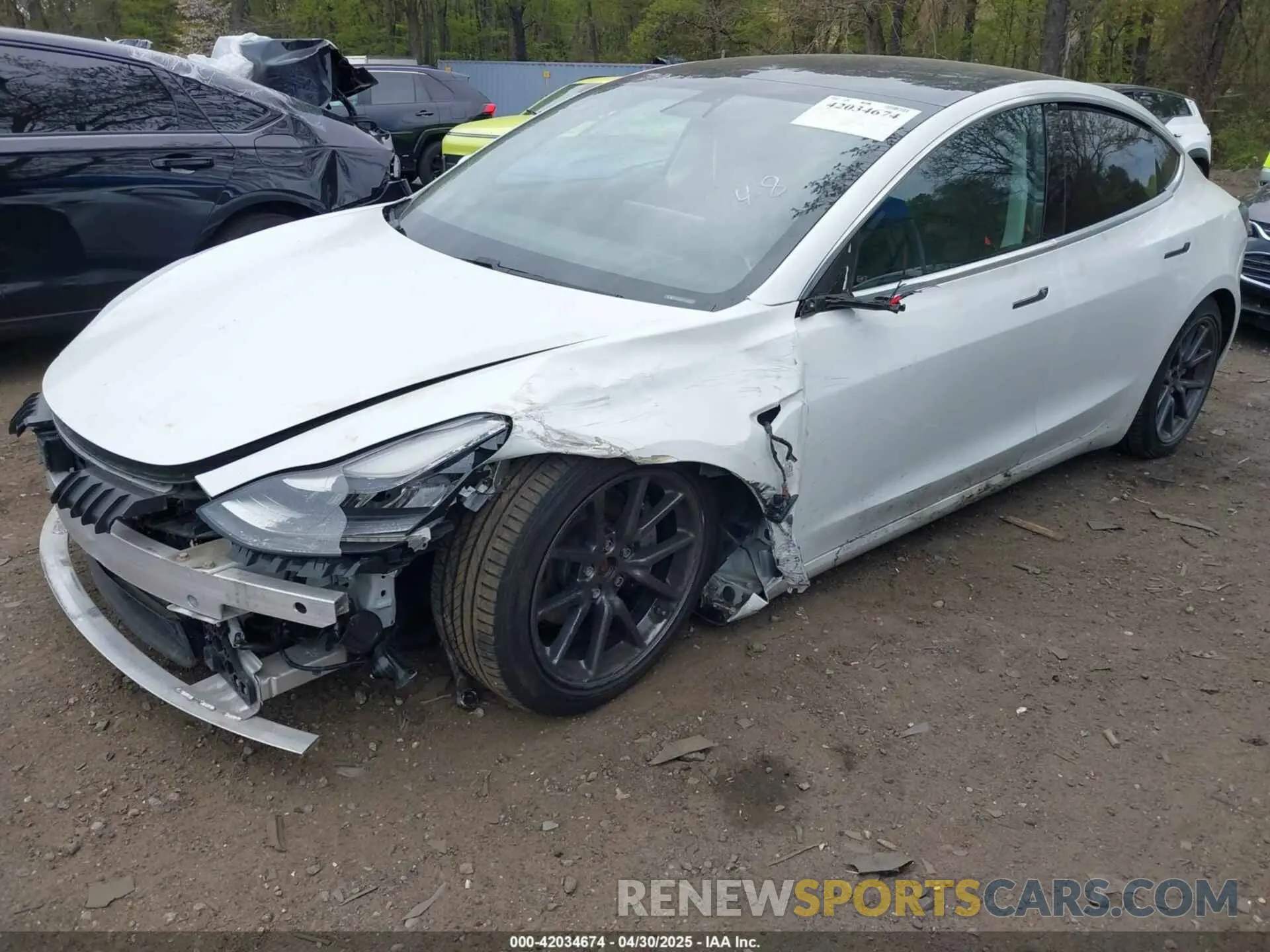 6 fotografías del automóvil dañado 5YJ3E1EB0LF637491 TESLA MODEL 3 2020