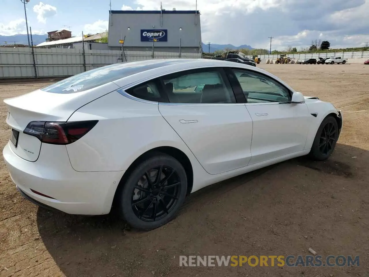 3 fotografías del automóvil dañado 5YJ3E1EB0LF637541 TESLA MODEL 3 2020