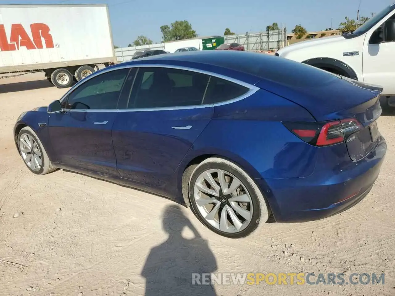 2 fotografías del automóvil dañado 5YJ3E1EB0LF651066 TESLA MODEL 3 2020