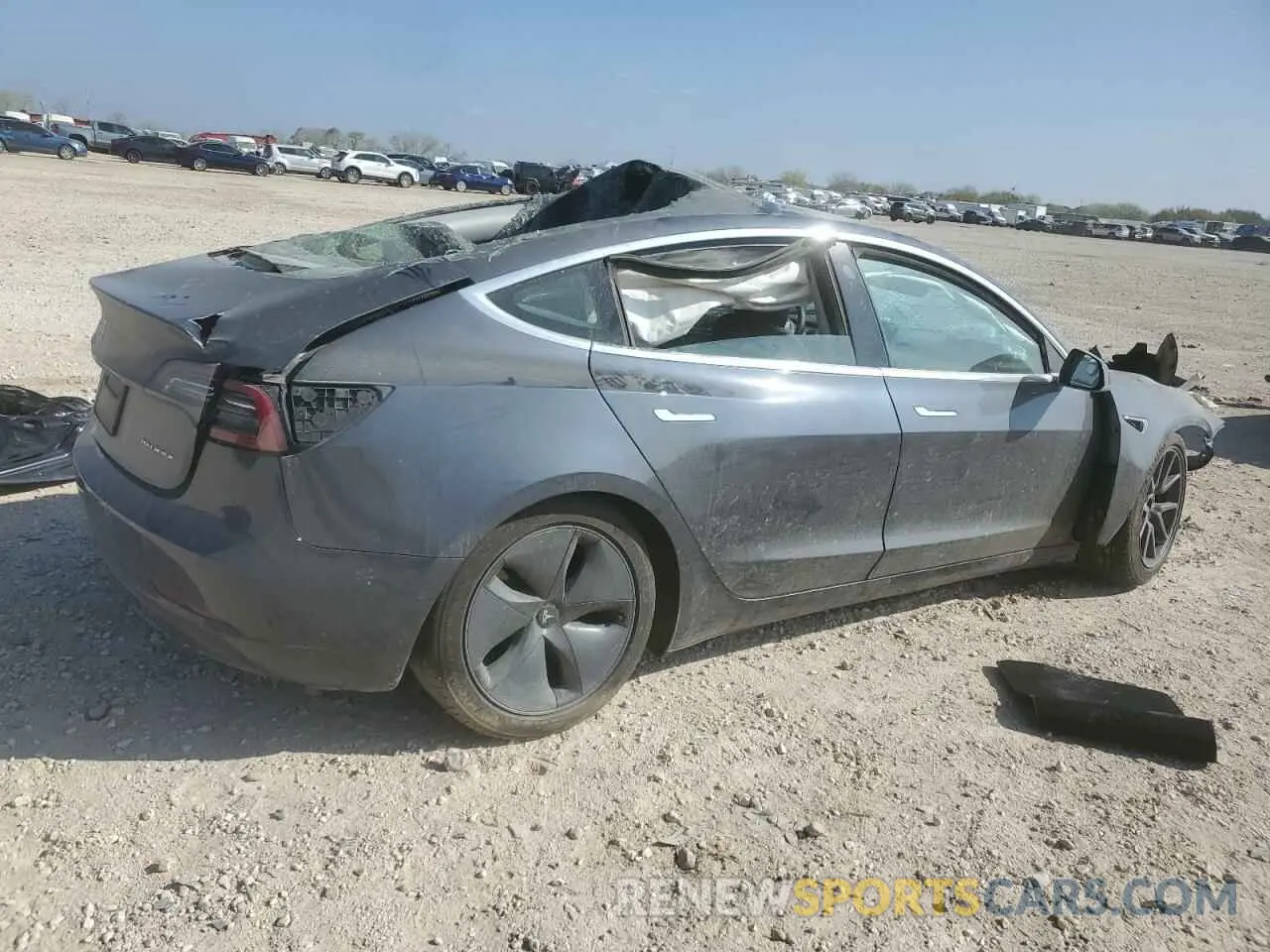 3 fotografías del automóvil dañado 5YJ3E1EB0LF663329 TESLA MODEL 3 2020