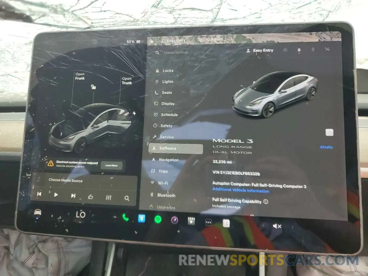 9 fotografías del automóvil dañado 5YJ3E1EB0LF663329 TESLA MODEL 3 2020