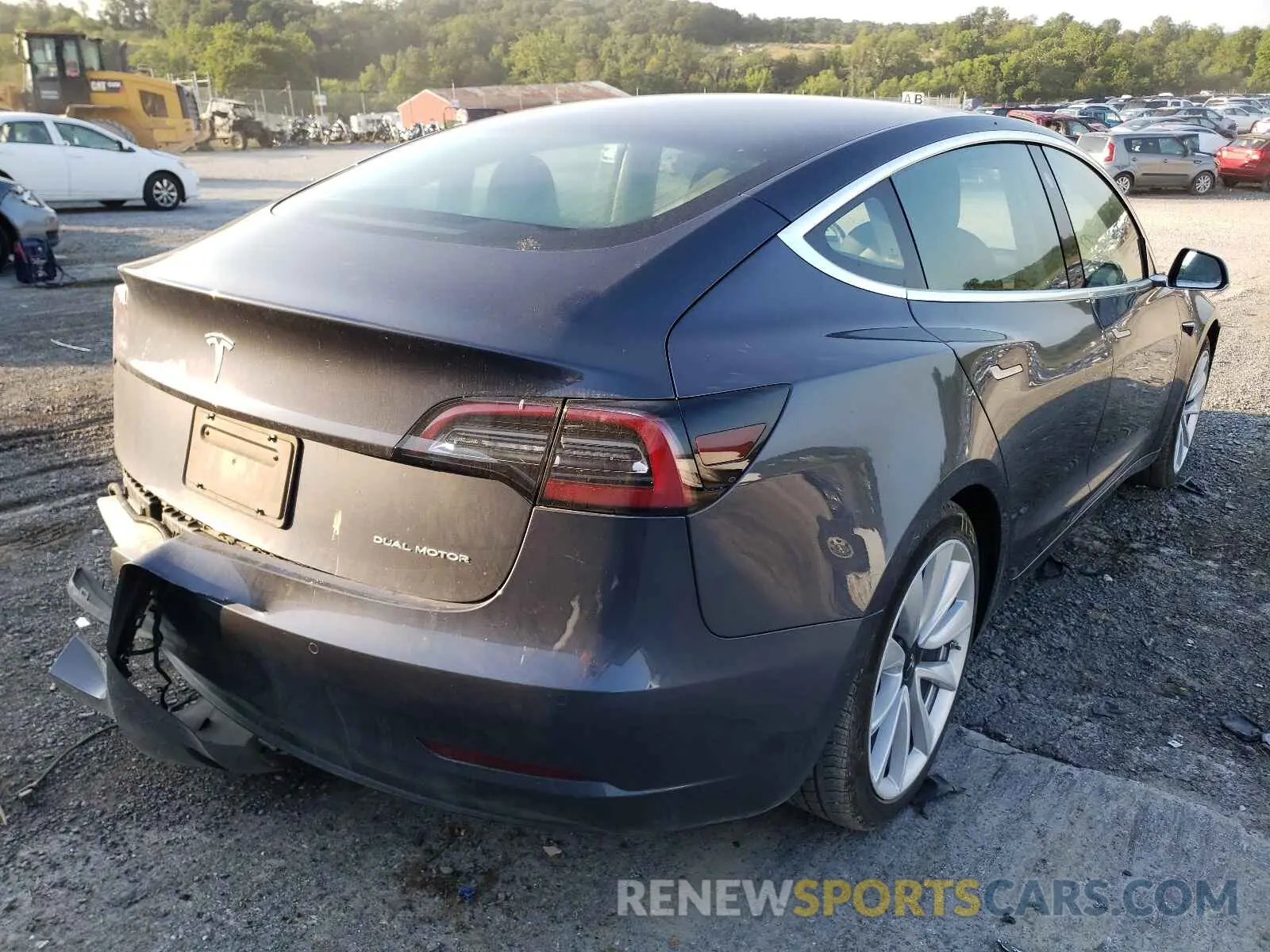 4 fotografías del automóvil dañado 5YJ3E1EB0LF666568 TESLA MODEL 3 2020