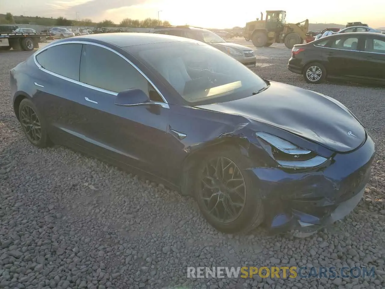 4 fotografías del automóvil dañado 5YJ3E1EB0LF668434 TESLA MODEL 3 2020
