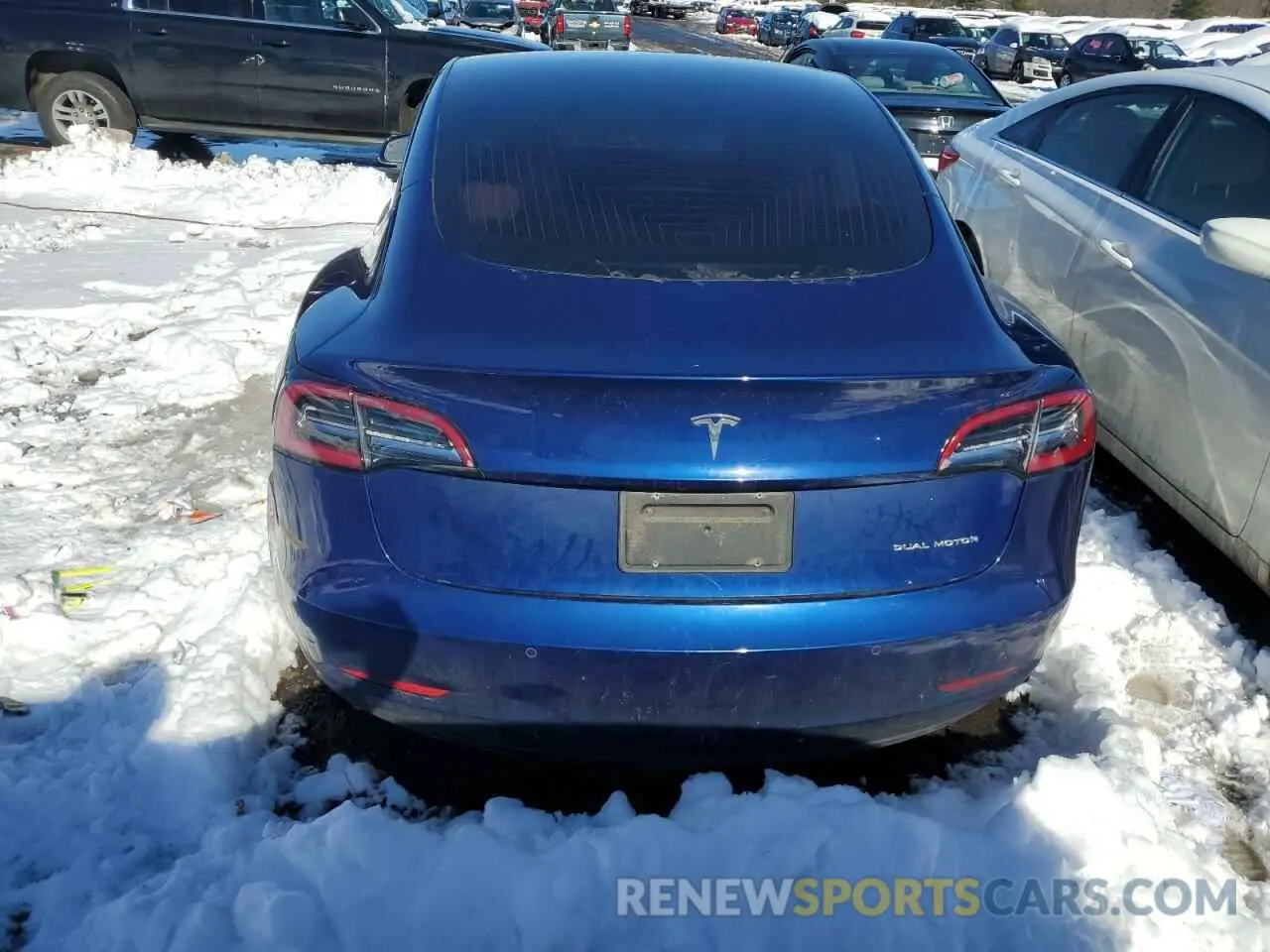 6 fotografías del automóvil dañado 5YJ3E1EB0LF712237 TESLA MODEL 3 2020