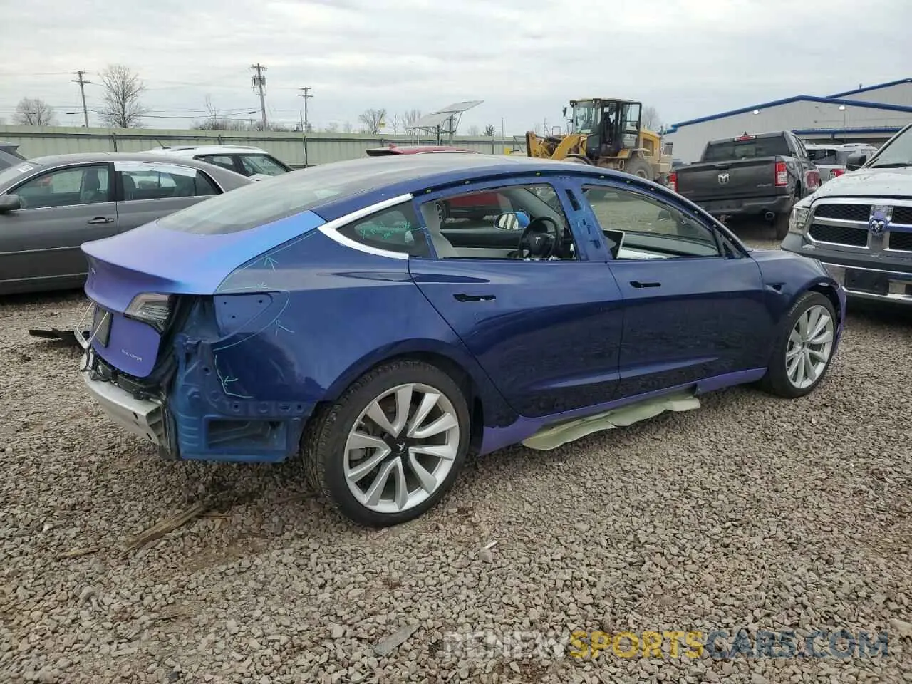 3 fotografías del automóvil dañado 5YJ3E1EB0LF742290 TESLA MODEL 3 2020