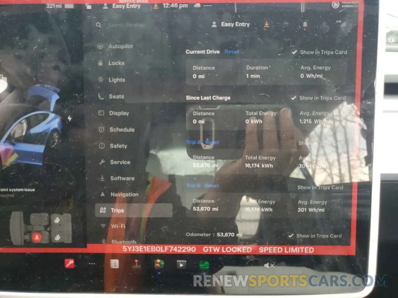 9 fotografías del automóvil dañado 5YJ3E1EB0LF742290 TESLA MODEL 3 2020