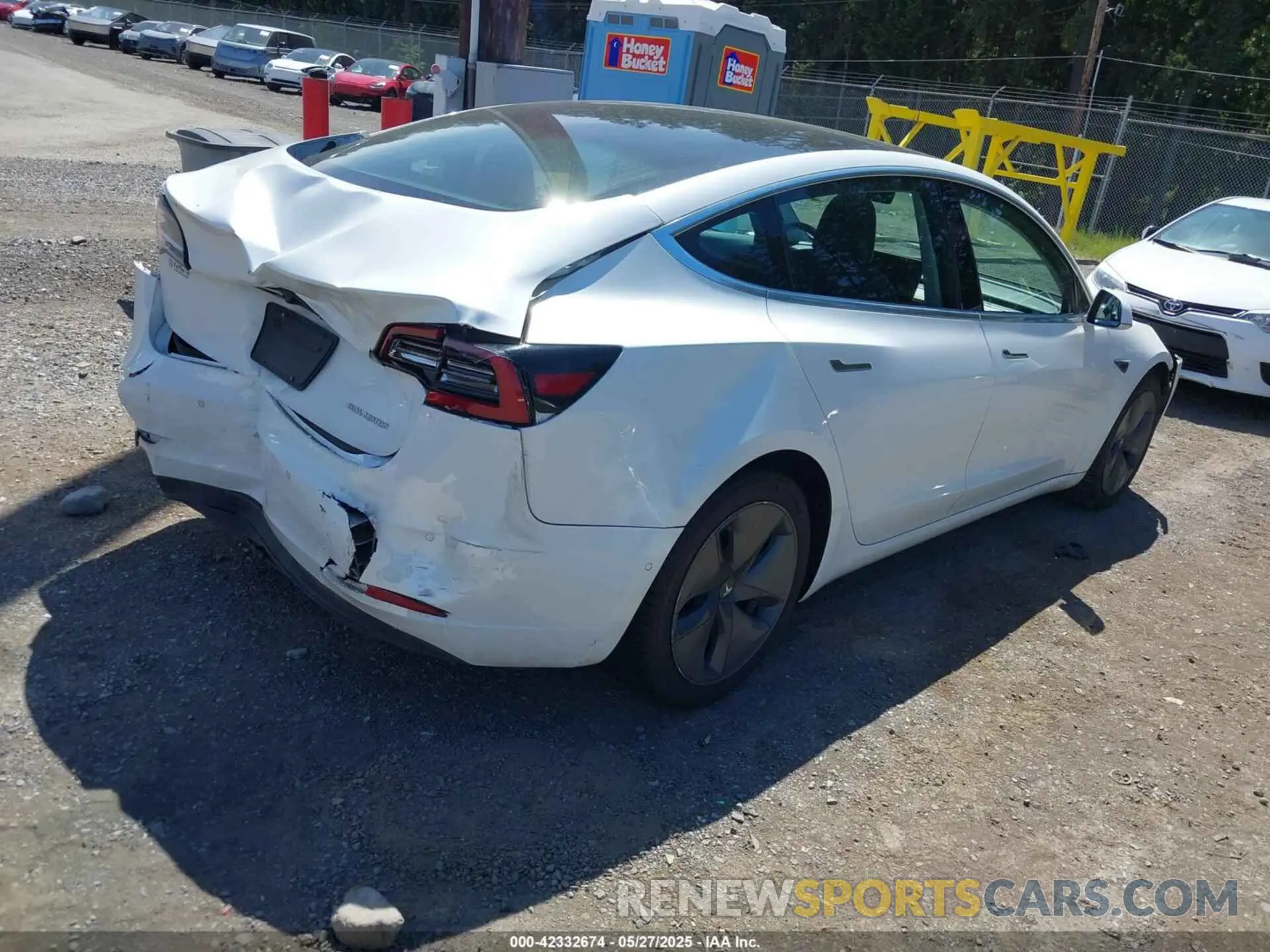 4 fotografías del automóvil dañado 5YJ3E1EB0LF787228 TESLA MODEL 3 2020
