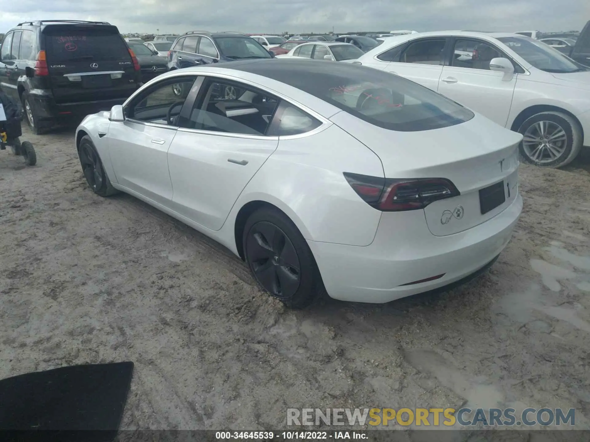 3 fotografías del automóvil dañado 5YJ3E1EB0LF787889 TESLA MODEL 3 2020