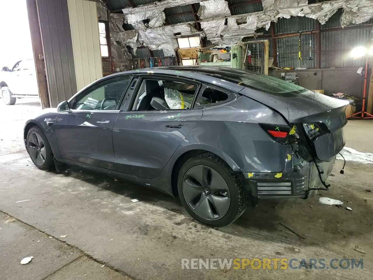2 fotografías del automóvil dañado 5YJ3E1EB0LF793577 TESLA MODEL 3 2020