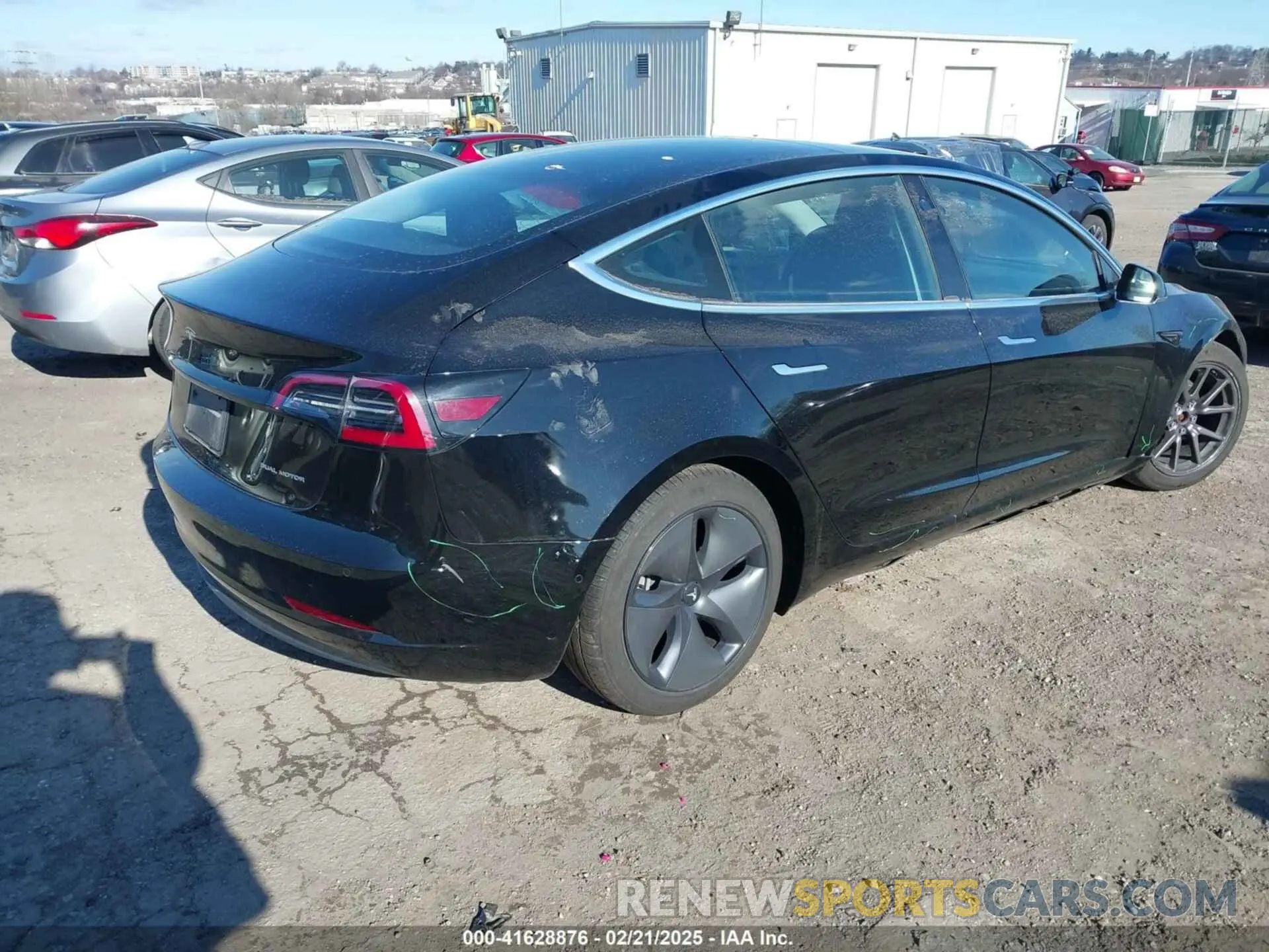4 fotografías del automóvil dañado 5YJ3E1EB0LF800740 TESLA MODEL 3 2020