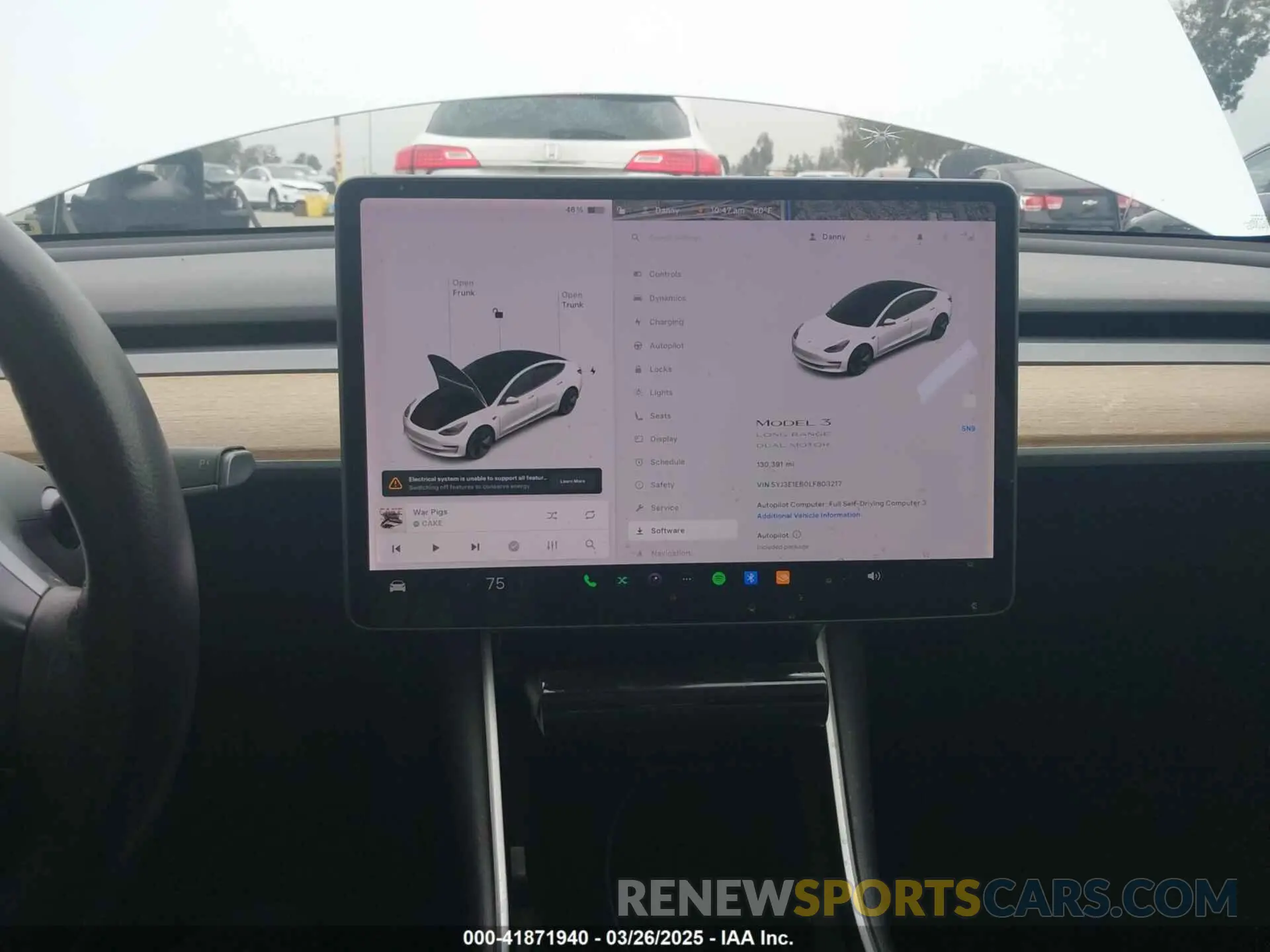 17 fotografías del automóvil dañado 5YJ3E1EB0LF803217 TESLA MODEL 3 2020