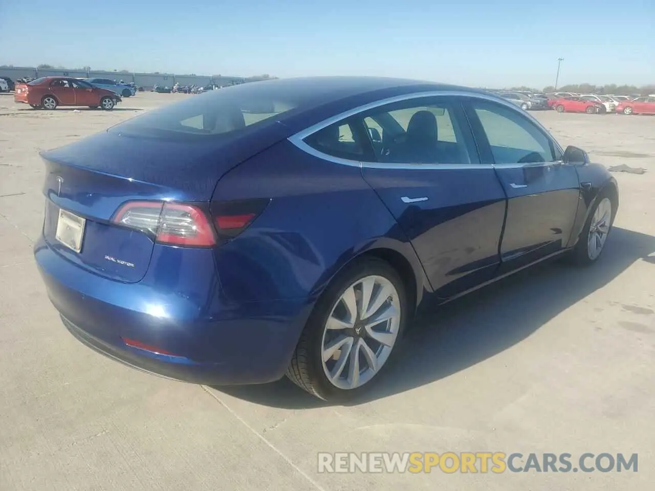 3 fotografías del automóvil dañado 5YJ3E1EB0LF807140 TESLA MODEL 3 2020