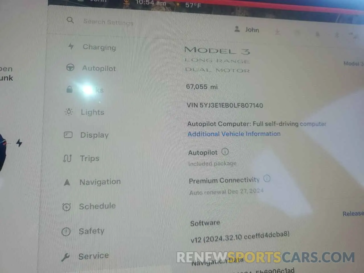 9 fotografías del automóvil dañado 5YJ3E1EB0LF807140 TESLA MODEL 3 2020