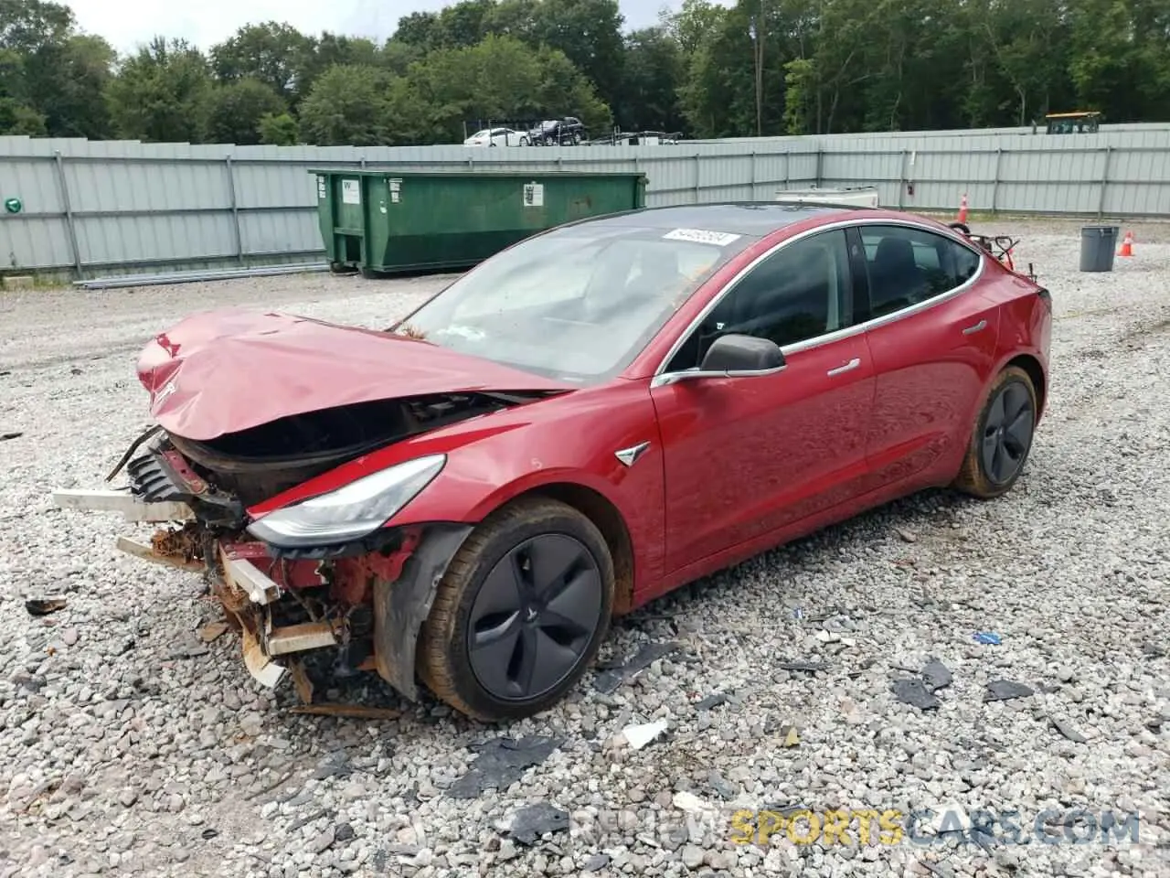 1 fotografías del automóvil dañado 5YJ3E1EB1LF617086 TESLA MODEL 3 2020
