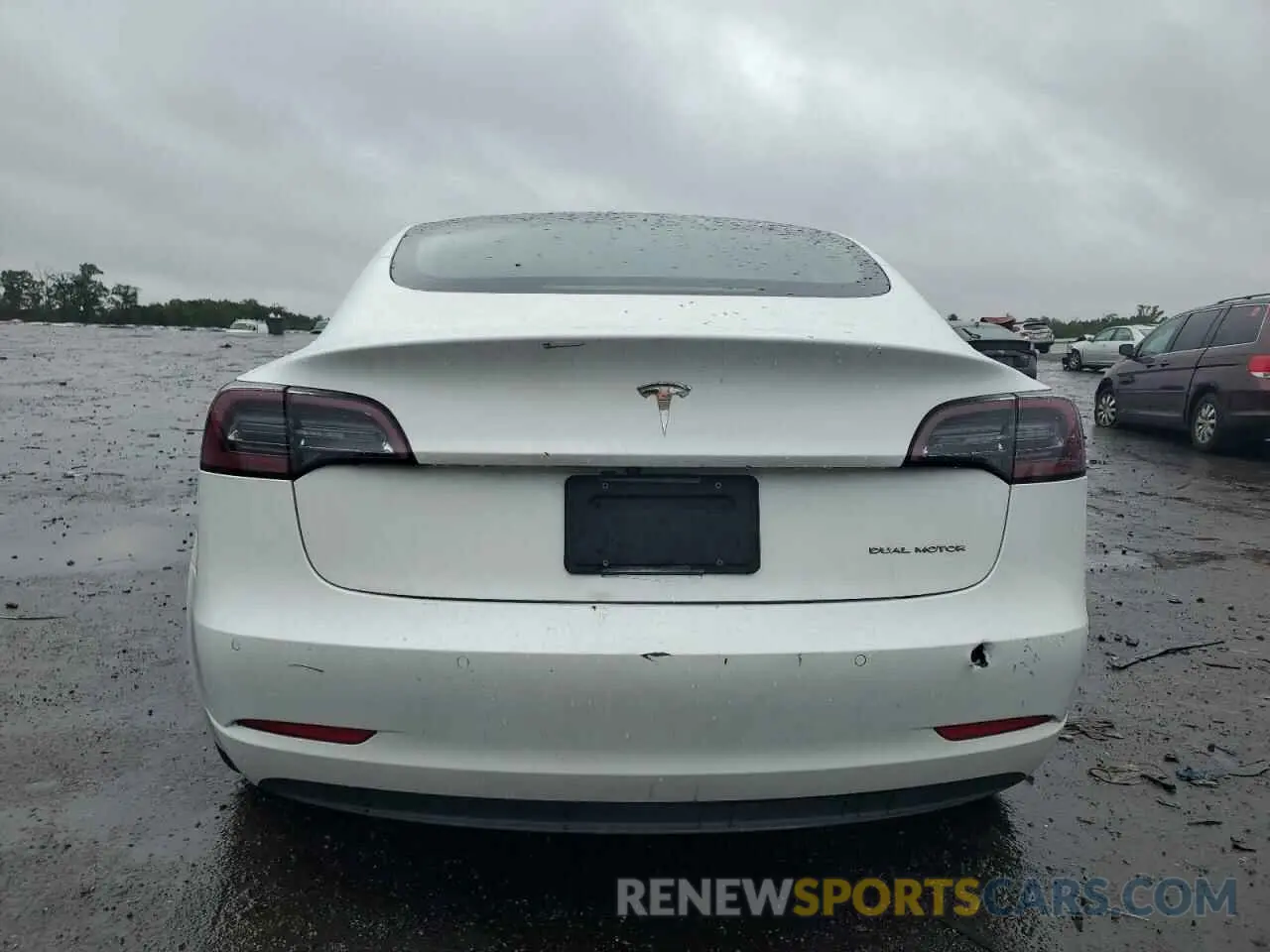 6 fotografías del automóvil dañado 5YJ3E1EB1LF617833 TESLA MODEL 3 2020