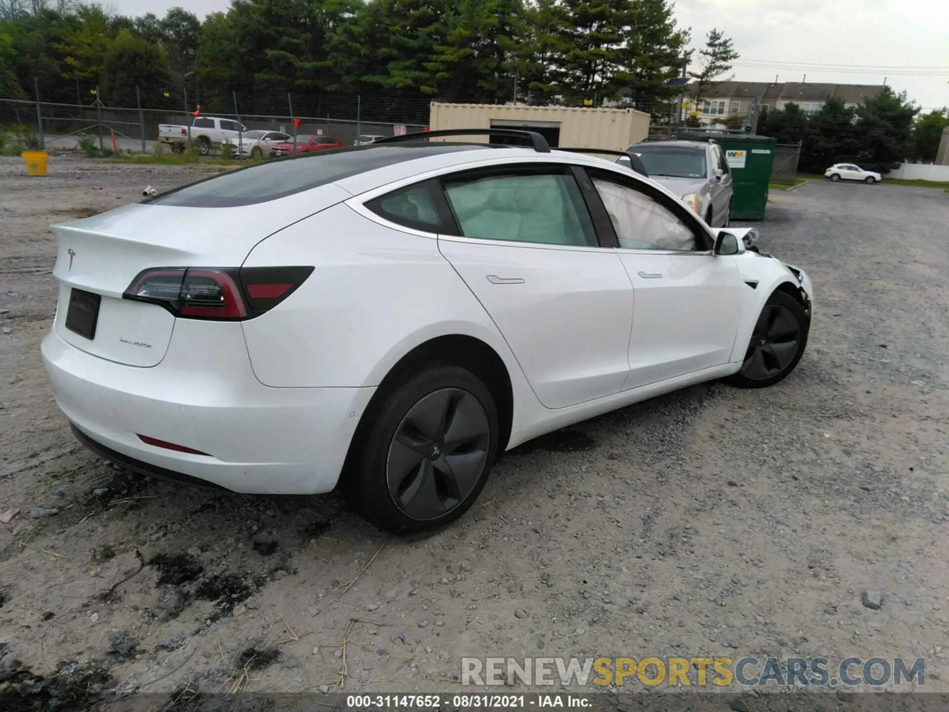 4 fotografías del automóvil dañado 5YJ3E1EB1LF622059 TESLA MODEL 3 2020