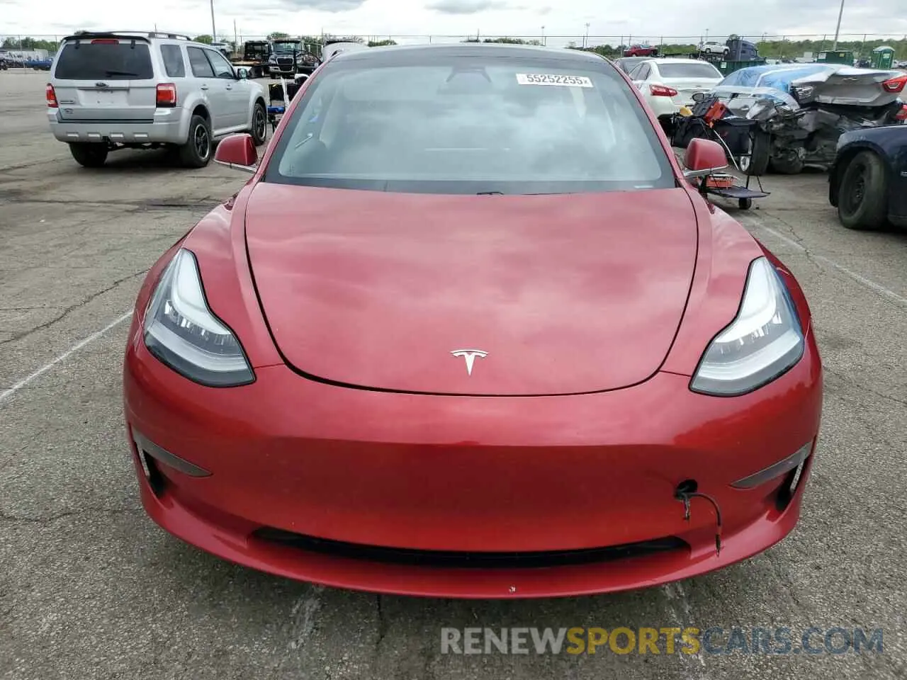 5 fotografías del automóvil dañado 5YJ3E1EB1LF636902 TESLA MODEL 3 2020