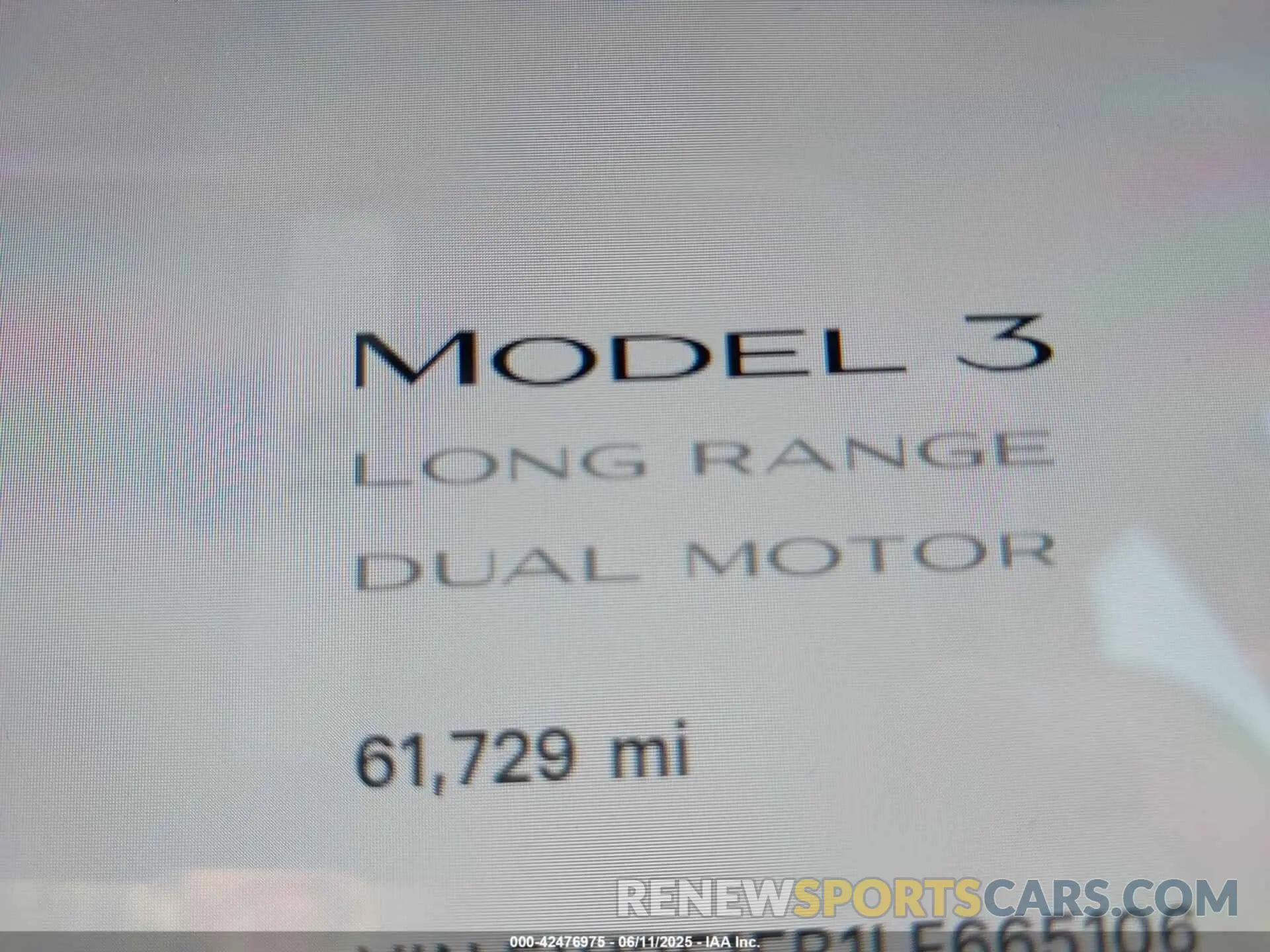 7 fotografías del automóvil dañado 5YJ3E1EB1LF665106 TESLA MODEL 3 2020