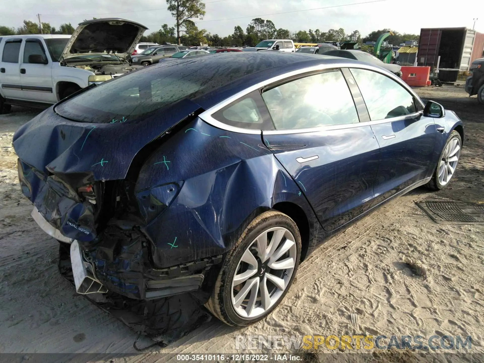 4 fotografías del automóvil dañado 5YJ3E1EB1LF669124 TESLA MODEL 3 2020