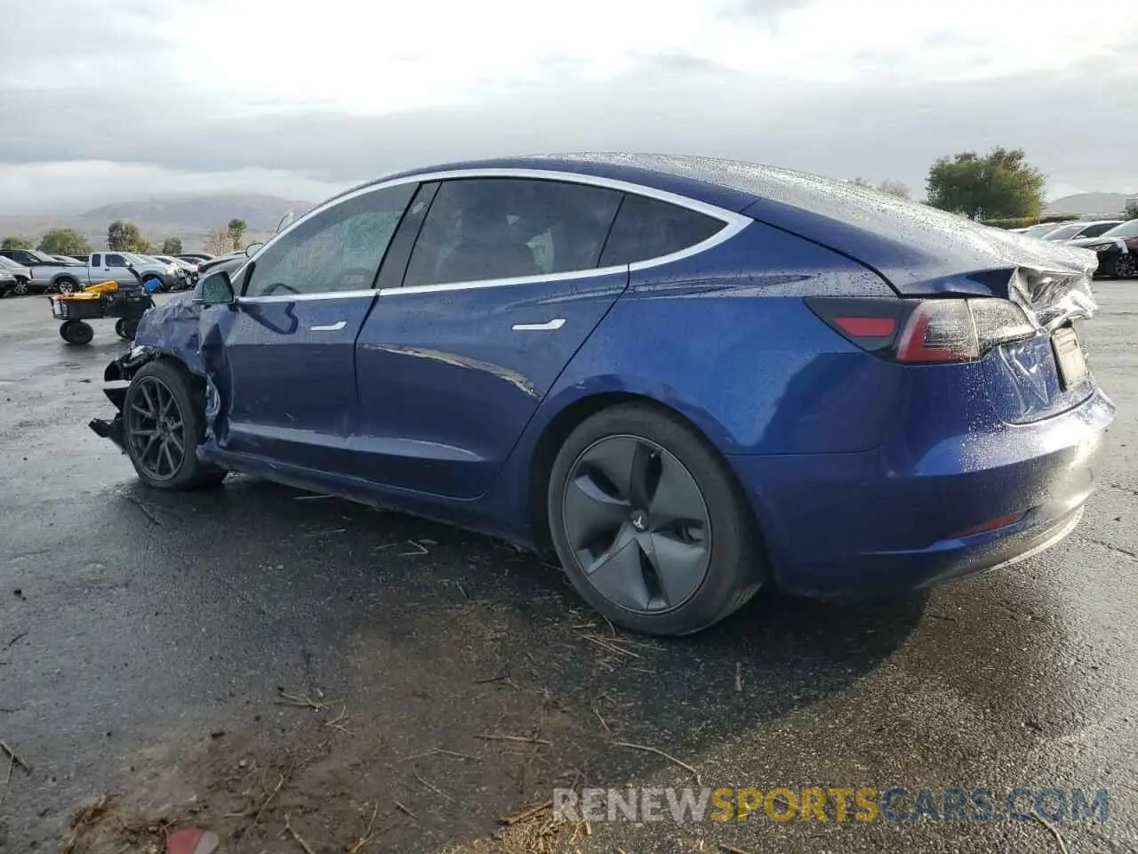 2 fotografías del automóvil dañado 5YJ3E1EB1LF794978 TESLA MODEL 3 2020