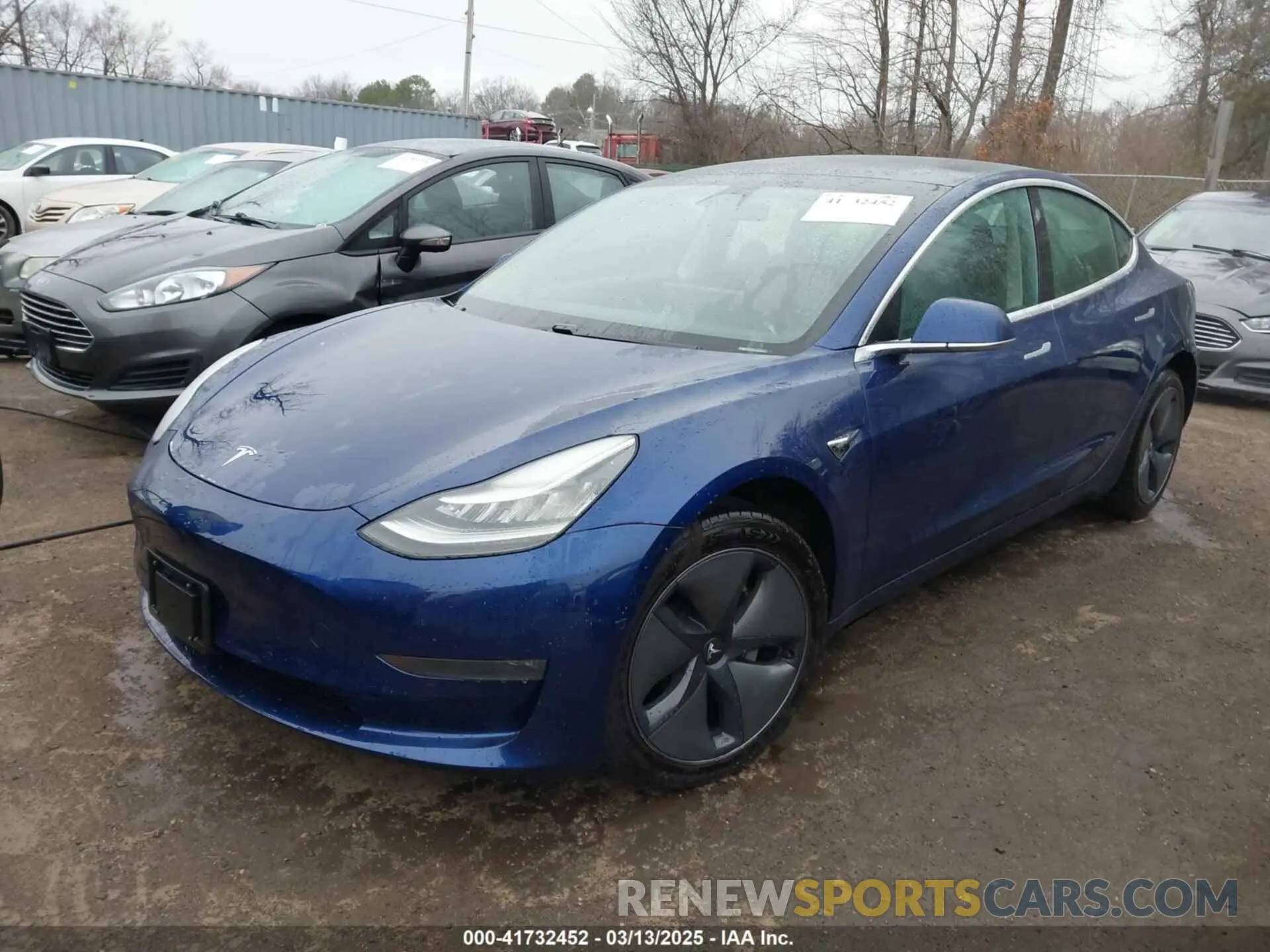 2 fotografías del automóvil dañado 5YJ3E1EB2LF636407 TESLA MODEL 3 2020