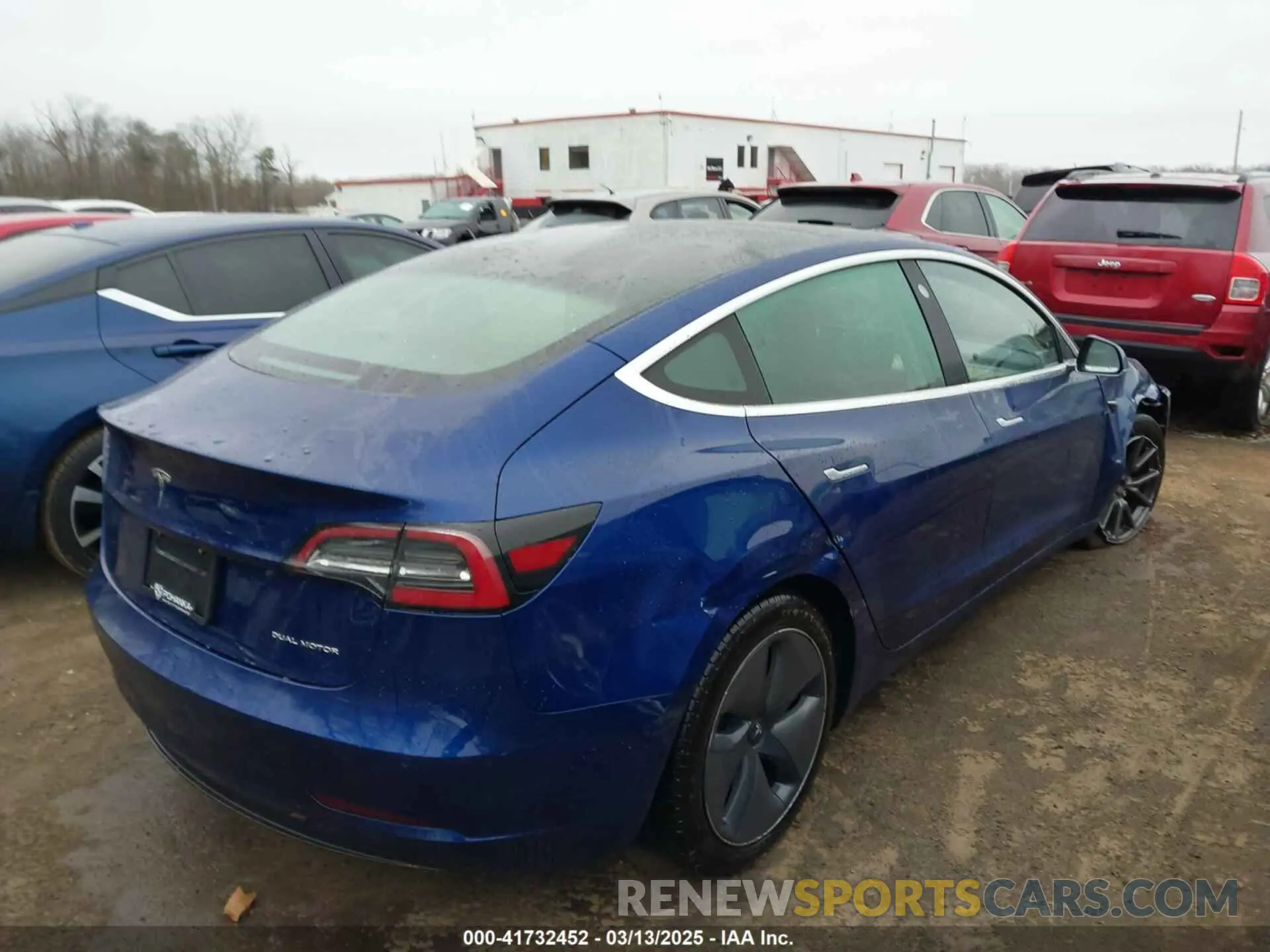 4 fotografías del automóvil dañado 5YJ3E1EB2LF636407 TESLA MODEL 3 2020