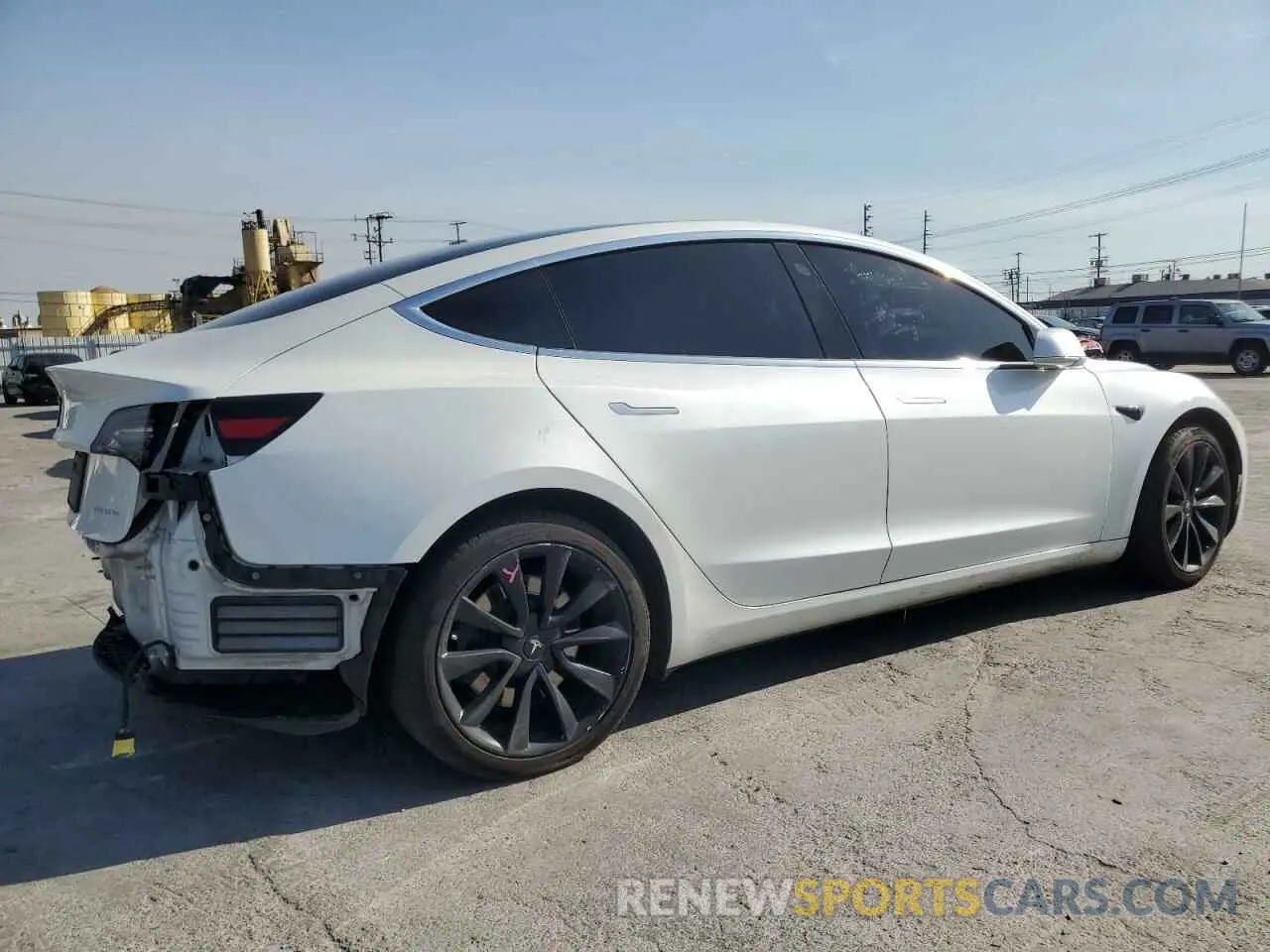 3 fotografías del automóvil dañado 5YJ3E1EB2LF712322 TESLA MODEL 3 2020