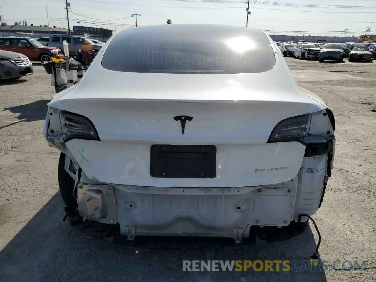 6 fotografías del automóvil dañado 5YJ3E1EB2LF712322 TESLA MODEL 3 2020