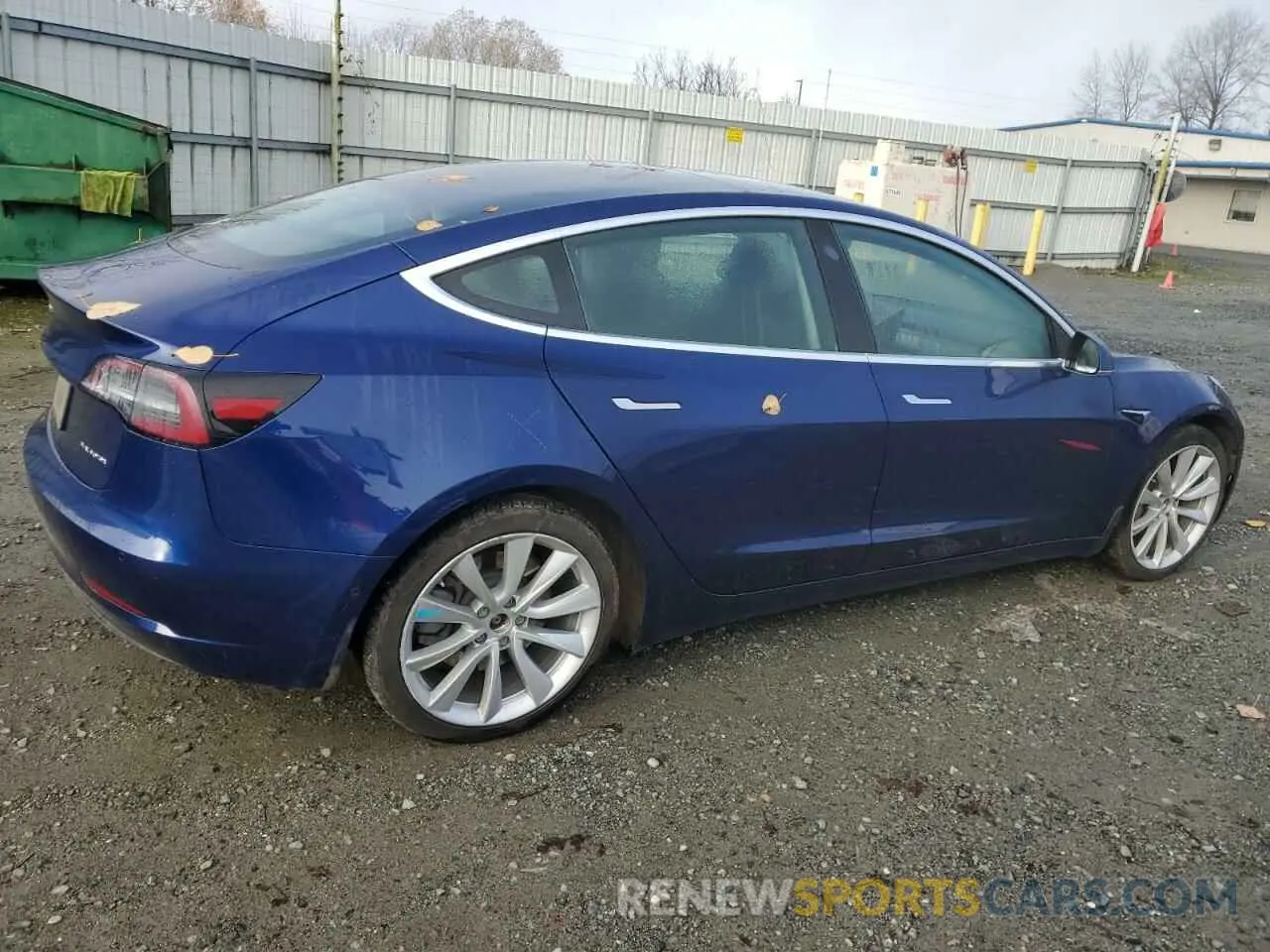 3 fotografías del automóvil dañado 5YJ3E1EB2LF716838 TESLA MODEL 3 2020