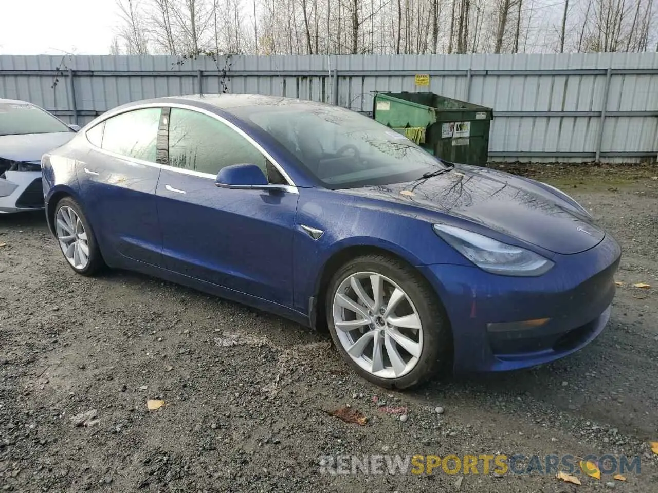 4 fotografías del automóvil dañado 5YJ3E1EB2LF716838 TESLA MODEL 3 2020