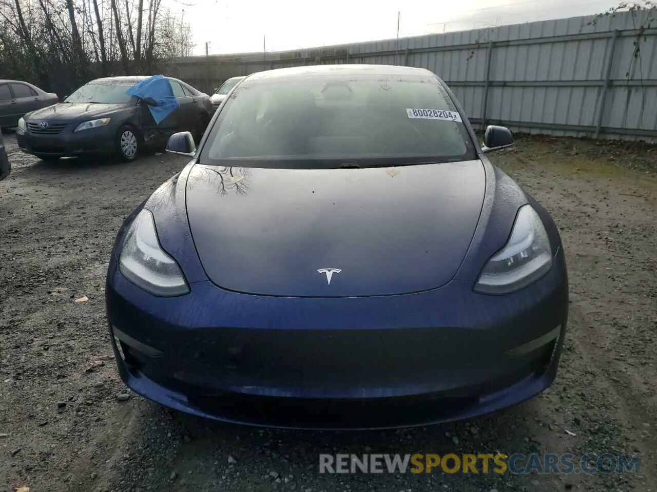 5 fotografías del automóvil dañado 5YJ3E1EB2LF716838 TESLA MODEL 3 2020