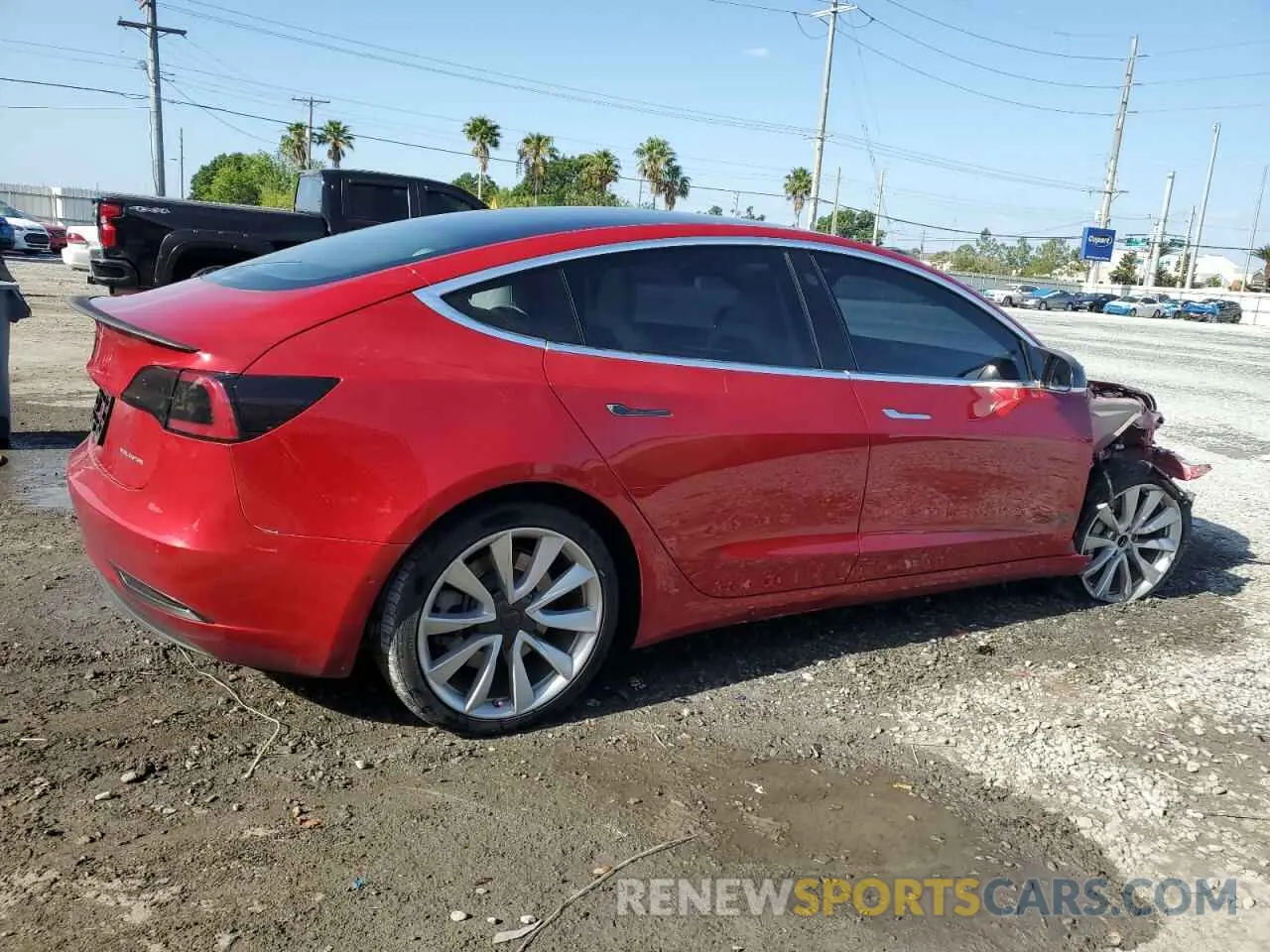 3 fotografías del automóvil dañado 5YJ3E1EB2LF735969 TESLA MODEL 3 2020