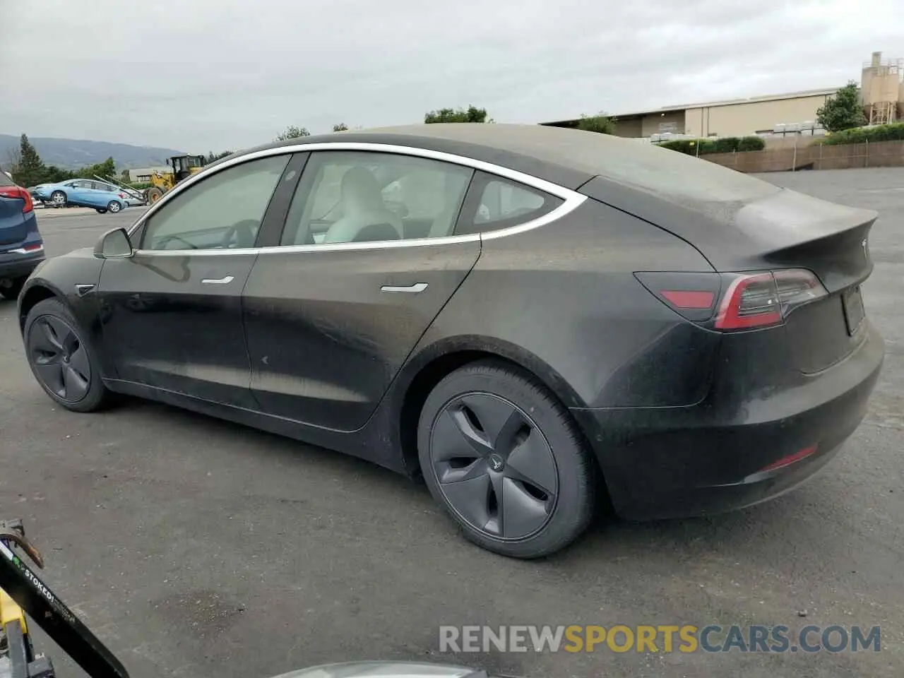 2 fotografías del automóvil dañado 5YJ3E1EB2LF742131 TESLA MODEL 3 2020