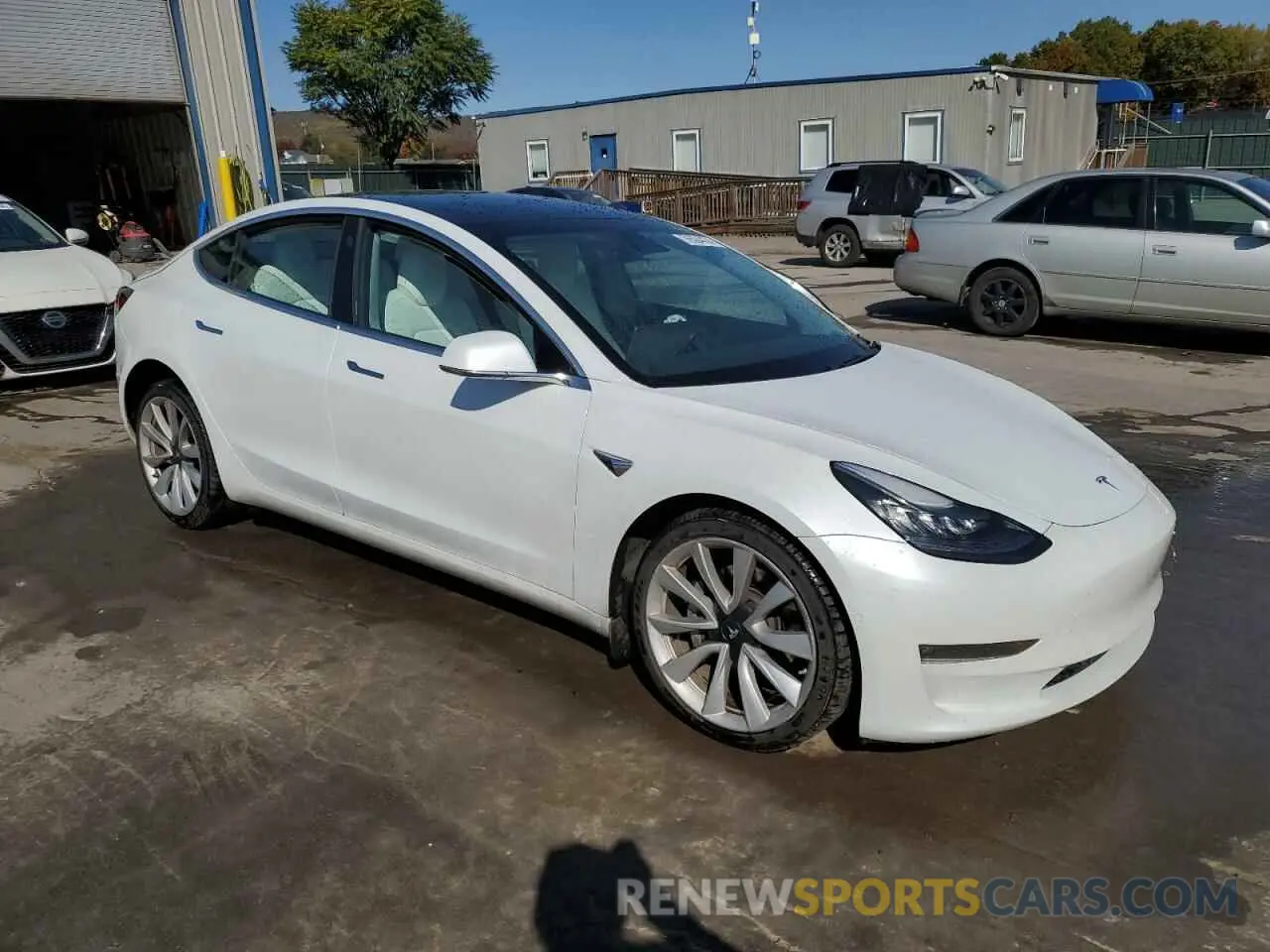 4 fotografías del automóvil dañado 5YJ3E1EB2LF742307 TESLA MODEL 3 2020