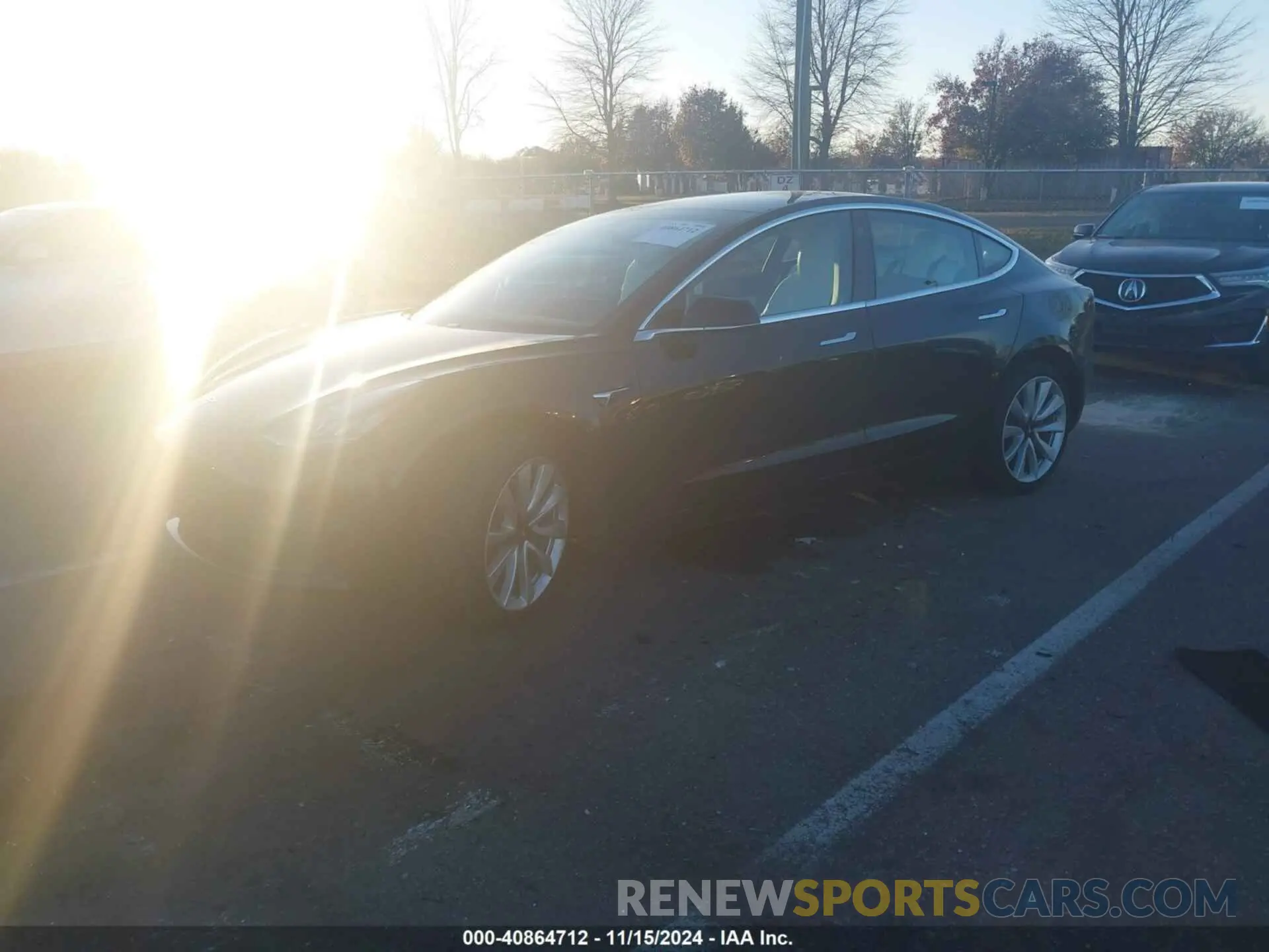 2 fotografías del automóvil dañado 5YJ3E1EB2LF787926 TESLA MODEL 3 2020
