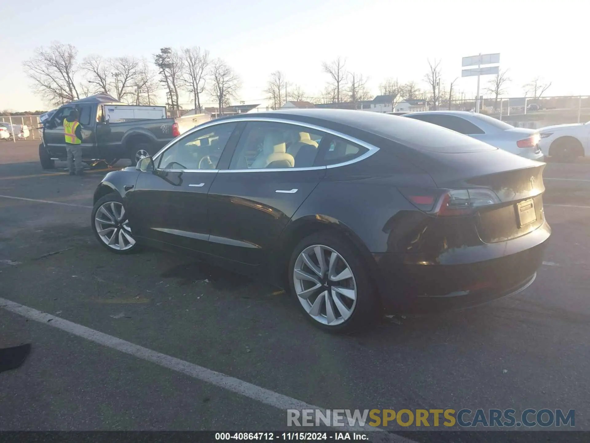 3 fotografías del automóvil dañado 5YJ3E1EB2LF787926 TESLA MODEL 3 2020