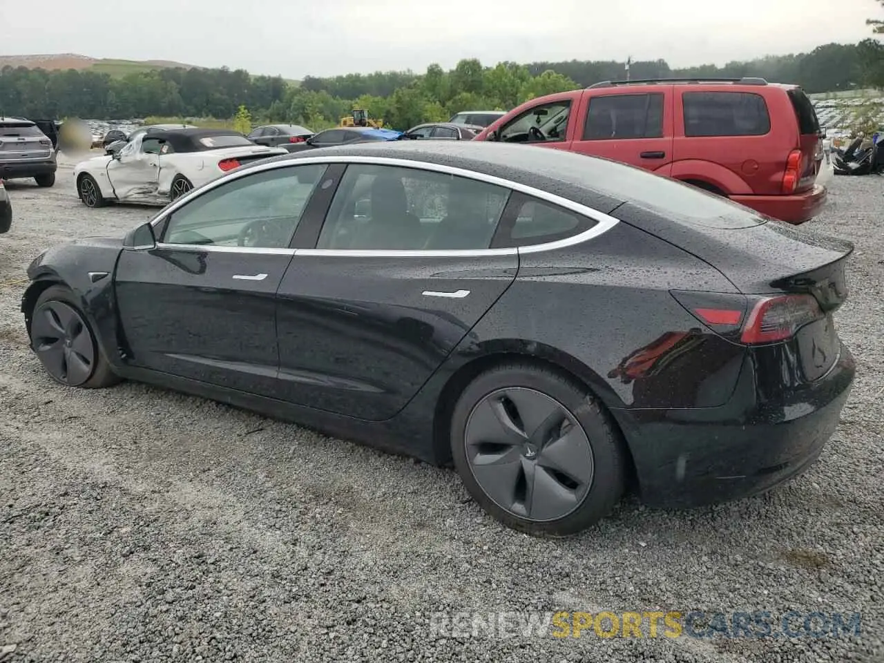 2 fotografías del automóvil dañado 5YJ3E1EB2LF794696 TESLA MODEL 3 2020