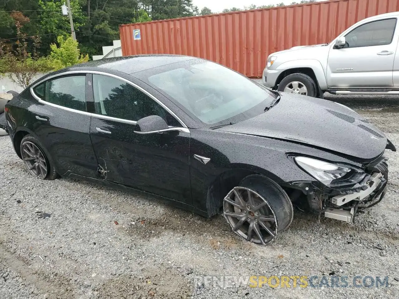 4 fotografías del automóvil dañado 5YJ3E1EB2LF794696 TESLA MODEL 3 2020