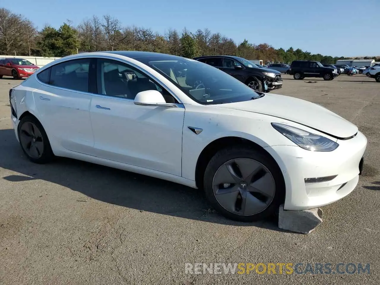 4 fotografías del automóvil dañado 5YJ3E1EB2LF795217 TESLA MODEL 3 2020